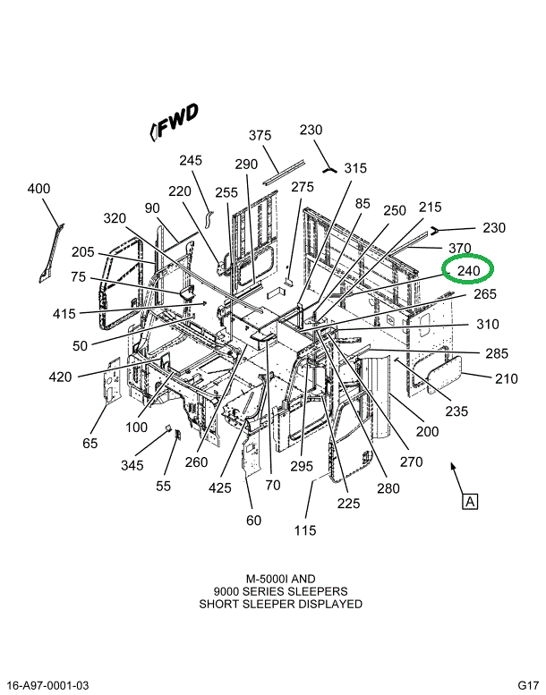 2014930C3 HEADER ROOF TRANSITION LH