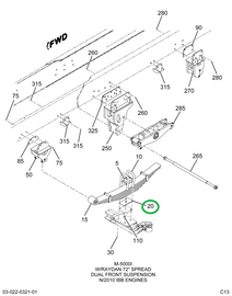2015313C1 WEDGE,FRT AXLE 3 DEG