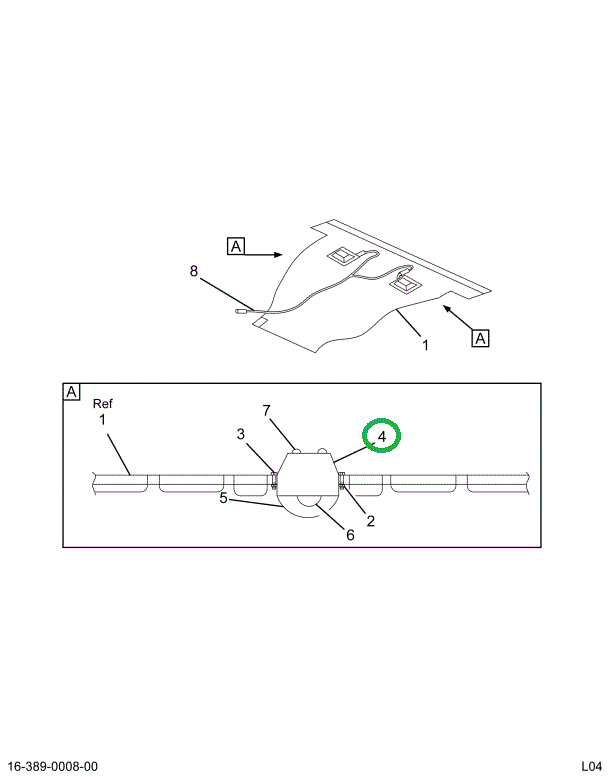 2015315C1 PLATE DOME LIGHT MTG UPR