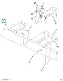 2015412C2 Bolt, u Drive Shaft Guard 12
