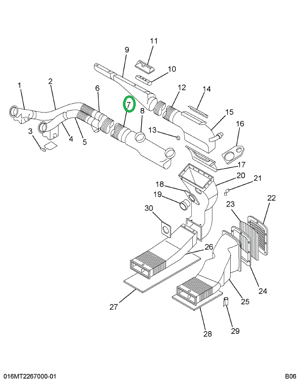 2015605C2 Hose, Air Duct 2 9/16 X 34
