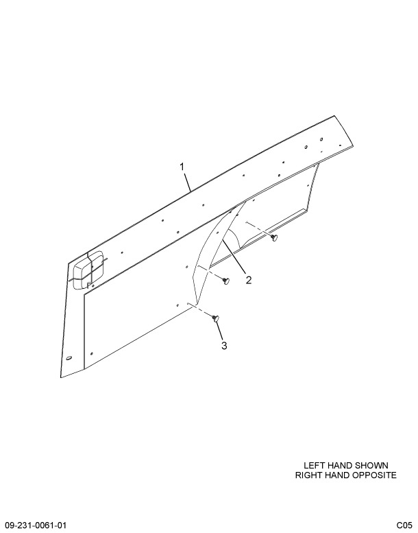 2016566C2 PANEL SPLASH FENDER LH