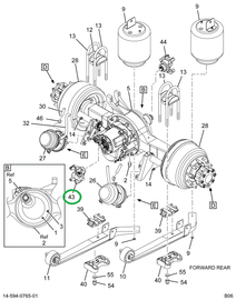 2017785C91 FLANGE TRUNNION BRG 1710