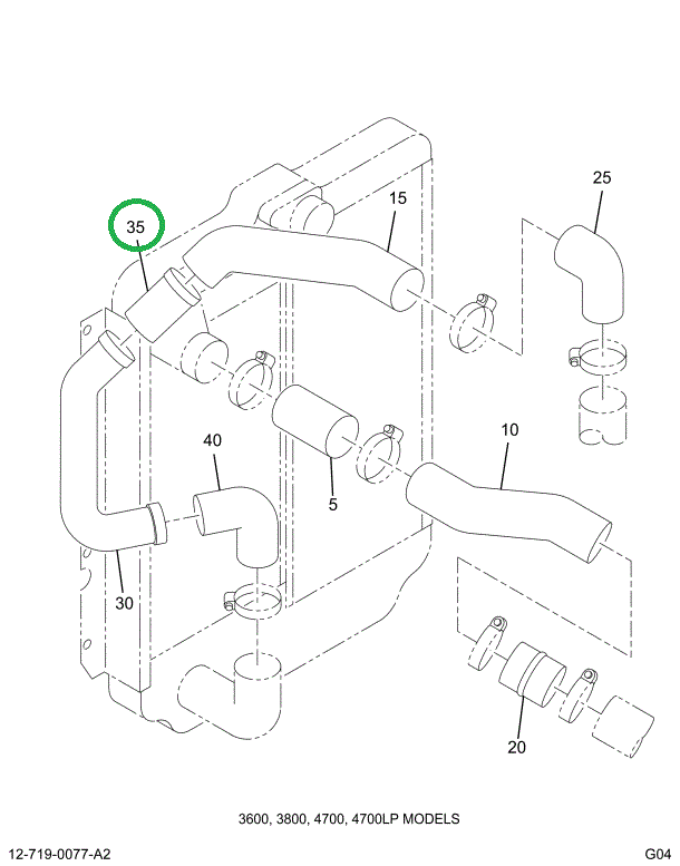 2018479C1 HOSE TURBO CHARGER