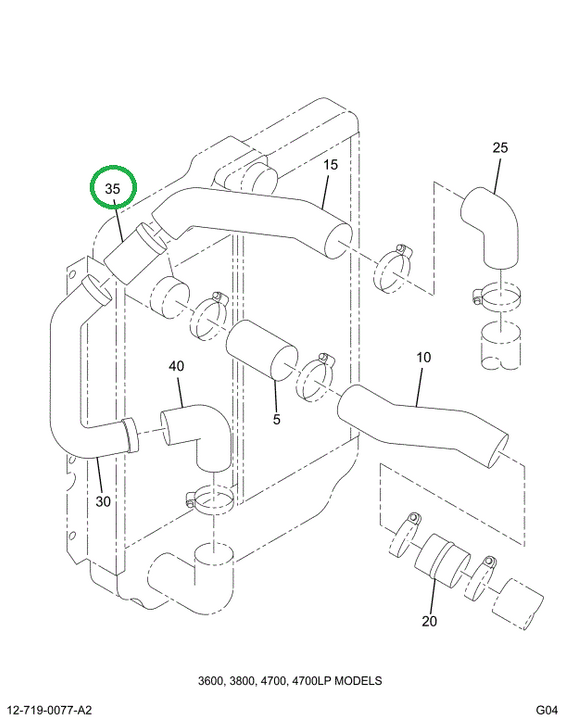 2018479C1 HOSE TURBO CHARGER