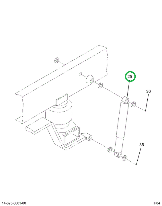 2018987C2 Shock Absorber, Rear Suspensio