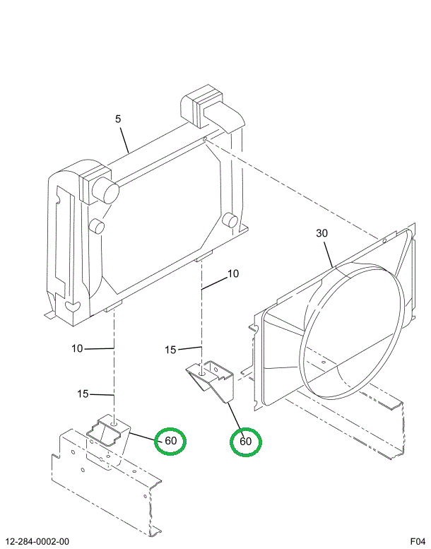 2019874C1 BRACKET,RAD MTG RT