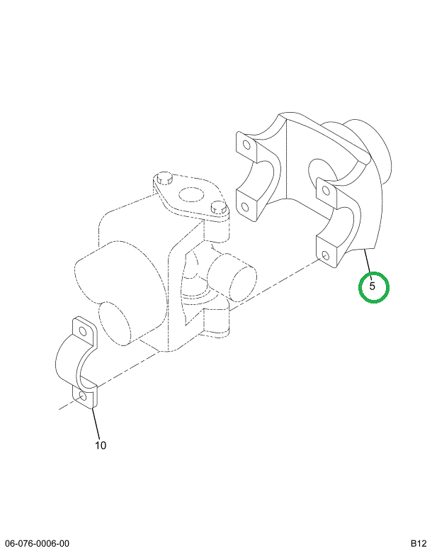 2021073C91 Yoke, End, Drive Shaft, Differ