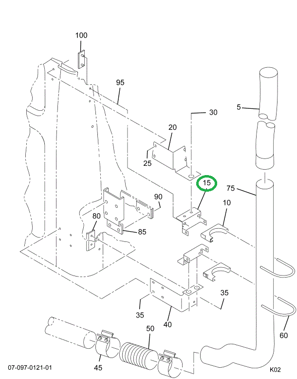 2021623C2 BRACKET U BOLT