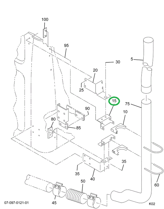2021623C2 BRACKET U BOLT