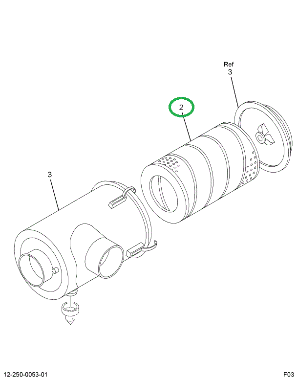 2022289C1 FILTER,ELEMENT,AIR CLEANER SEC