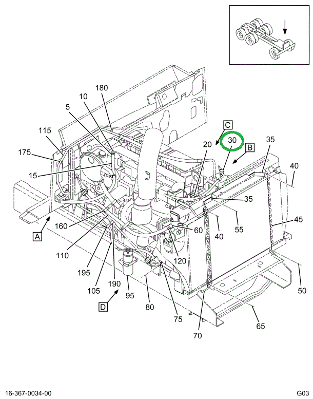 2022850C92 HOSE **ASSY COMPRESSOR TO COND