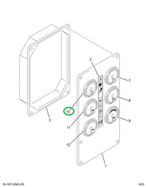 2023376C1 GAUGE  BRAKE APPLIC. MET-BLACK