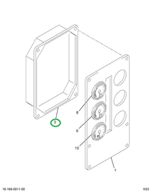 2023423C1 BEZEL W/LENS I/CLSTR GAUGE CVR