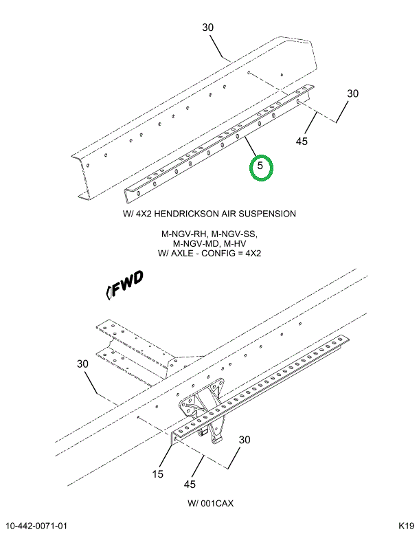 2023477C3 Bracket, Fifth Wheel, Mounting