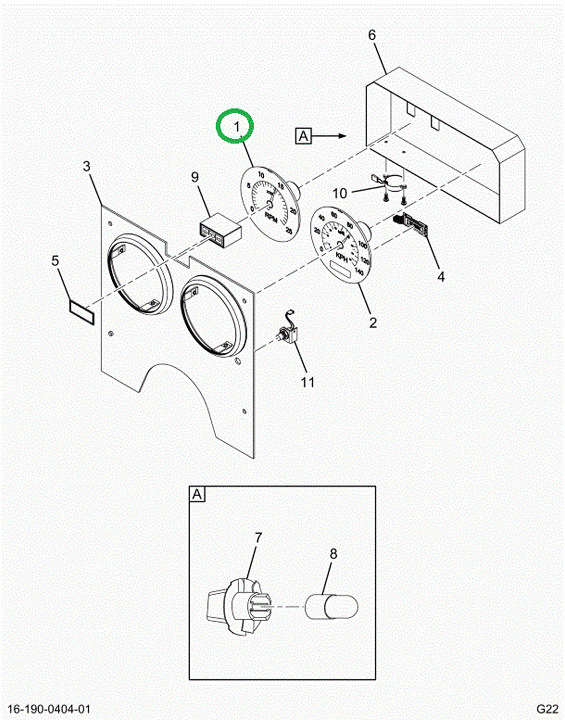 2023519C1 TACHOMTR,TACHOMETER ASM ELCTR