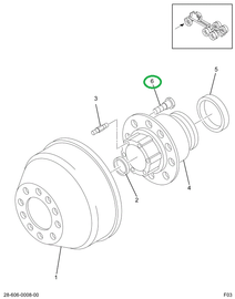 2023560C1 BOLT,WHEEL HUB RT THREAD