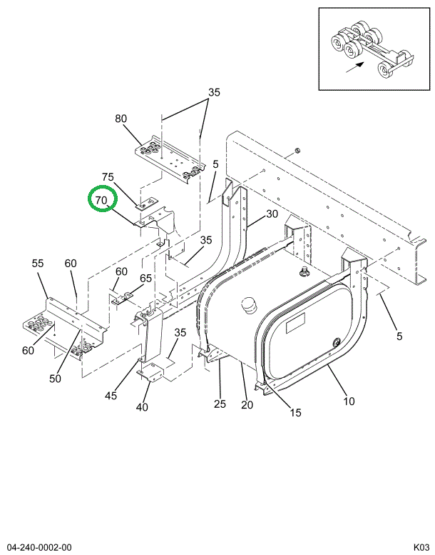 2024081C1 BRACKET,STEP FRAME MTD