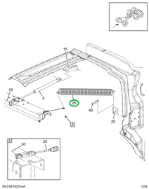 2024218C1 SPRING HOOD CABLE TILT ASSIST