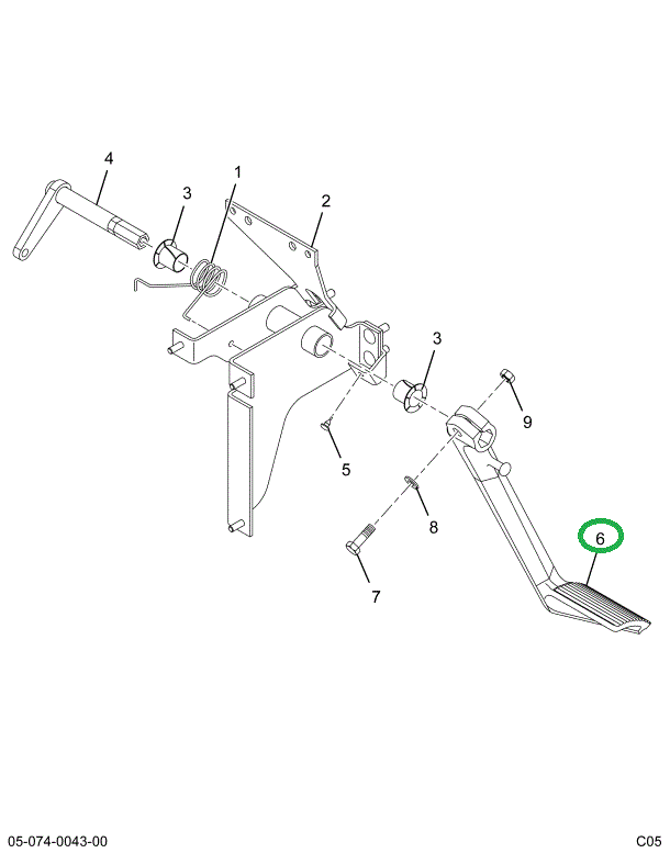 2024427C1 PEDAL,CLUTCH