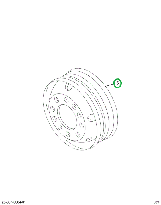 2024848C1 Wheel, Disc For Delivery Use O