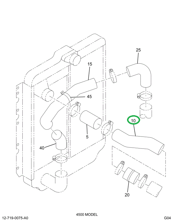 2024950C1 PIPE AIR CAC=TURBO TO CAC