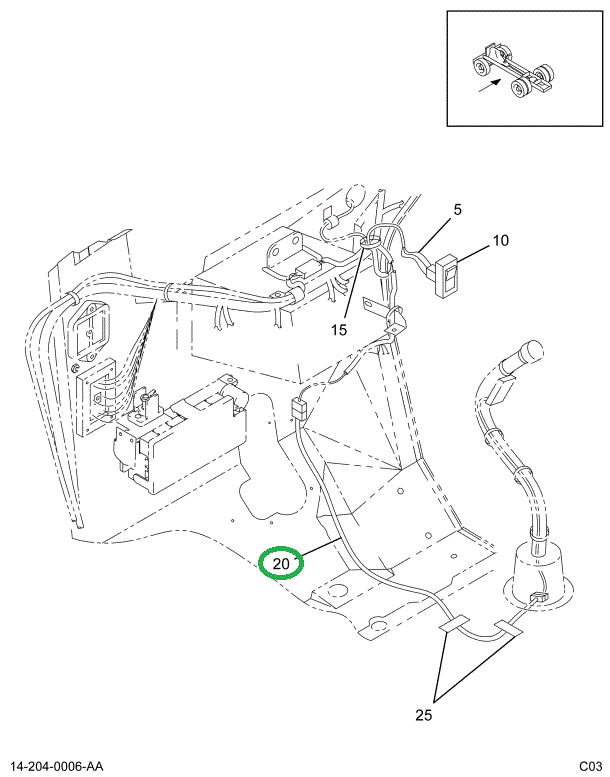 2025072C93 HARNESS 2 SPEED SHIFT CONT