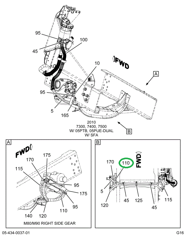 2025642C2 HOSE,POWER STRG COMPLETE W/FTG