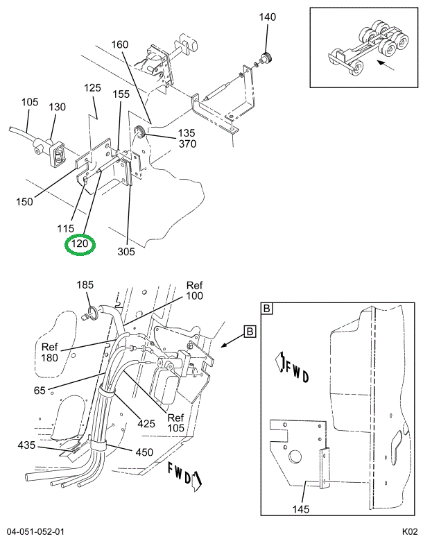 2025678C91 CABLE,CONTROL  22.0 IN.