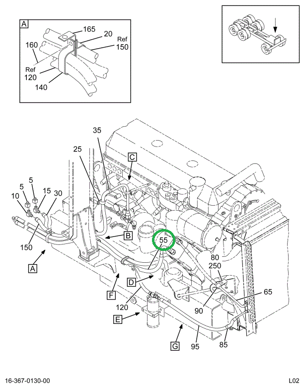 2026684C91 HOSE EVAP TO COMPR W/134A