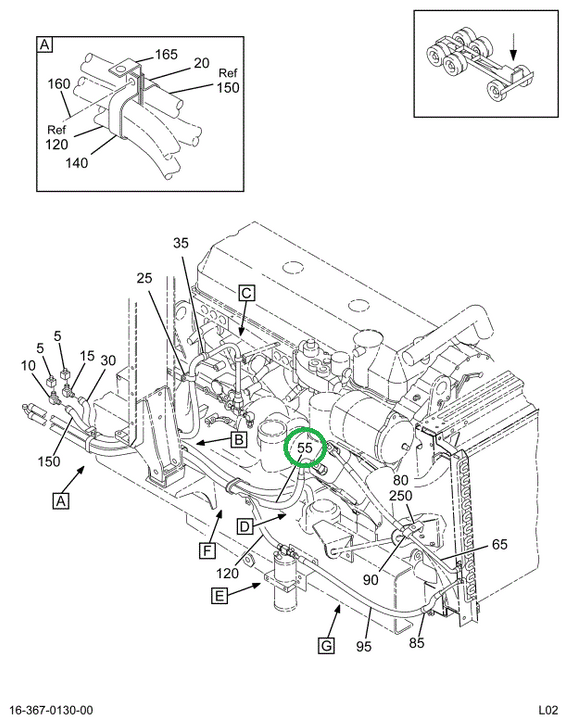 2026684C91 HOSE EVAP TO COMPR W/134A