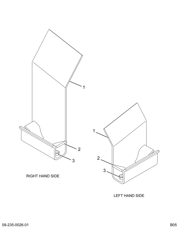 2027134C3 SUPPORT HOOD GUIDE OTR LH