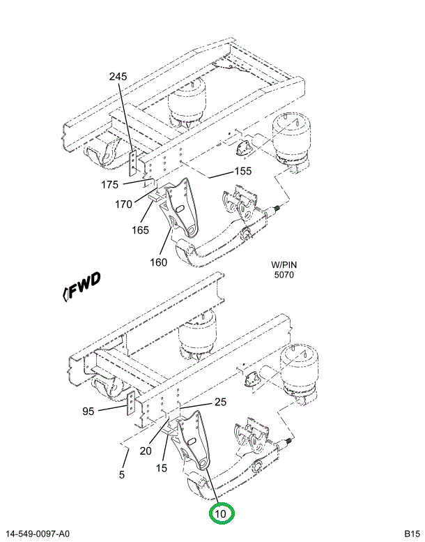 2027300C2 Bracket, Rear Spring Left