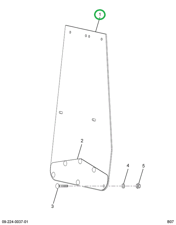 2028221C3 GUARD FRT FENDER HOOD REAR LH
