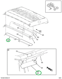 2028663C1 VISOR SUN RT PEARL GRAY