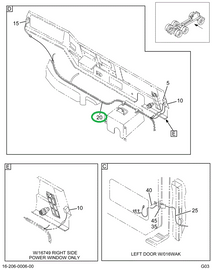 2028788C93 HARNESS WINDOW REG OVERLAY