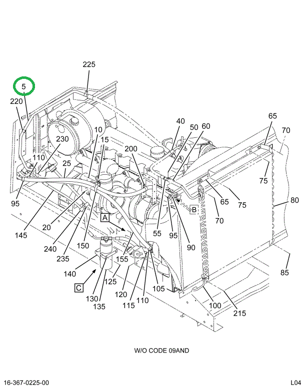 2028864C91 HOSE EVAP TO COMPR W/134A