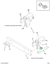 2029053C1 BRACKET,CAB MTG XMBR RH