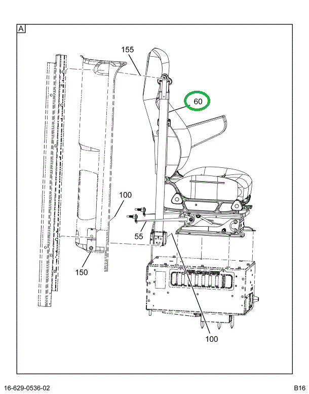 2029344C4 BELT,TETHER , SAFETY, ASSY PAS