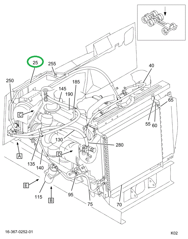 2029587C92 HOSE EVAP MNFLD TO COMPR