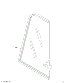 2029714C91 WINDOW VENT LH TNTD W/LK HNDL