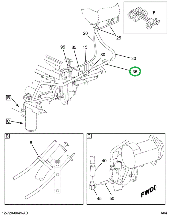2030053C7 PIPE COOLANT SURGE TANK