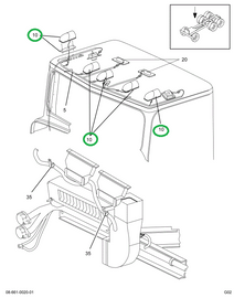 2031375C1 GASKET,CLEARANCE LIGHT LENS OR