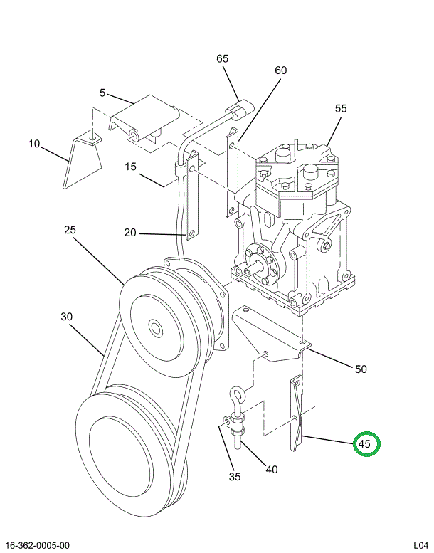 2031863C1 BRACKET,FREON COMPR ADJ OR ADJ