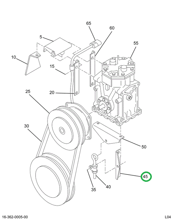 2031863C1 BRACKET,FREON COMPR ADJ OR ADJ