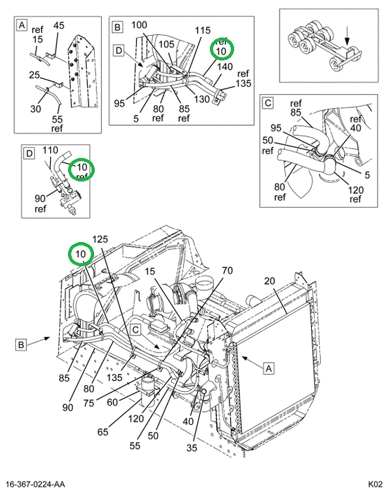 2032253C93 HOSE EVAP TO COMPR