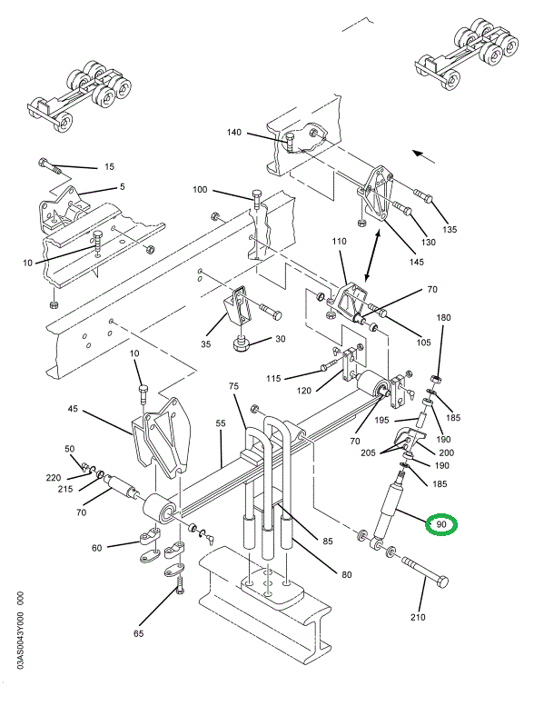 2032533C1 ABSORBER,SHOCK LT&RT