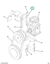 2032574C1 BRACKET,COMPR MTG A/C M11 ENG