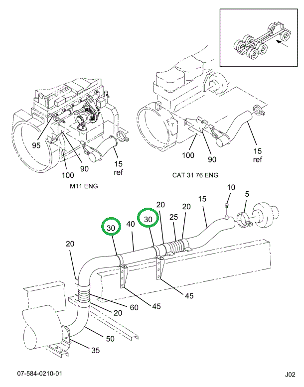 2035816C1 CLAMP EXHAUST PIPE