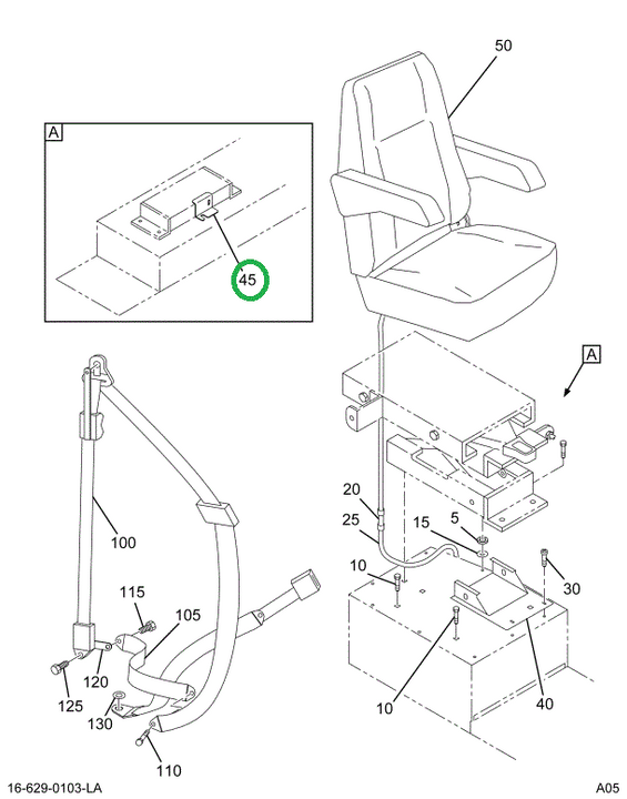 2036827C1 Adapter Seat Mounting Side